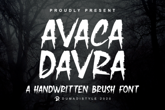 Avaka Davra: A Bold Display Font for Halloween Creativity