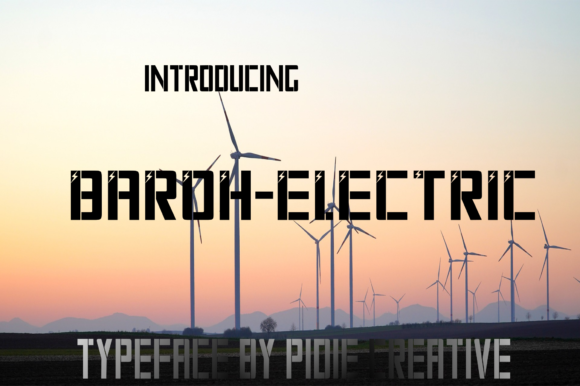 Baroh Electric: A Bold Display Font for Creative Impact