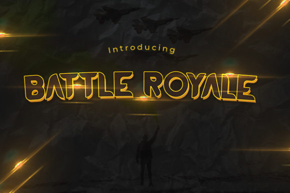 Battle Royale: A Bold Display Font for Impactful Design