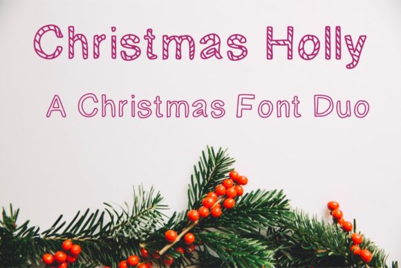 Christmas Holly Font: Festive Style for Your Creative Projects