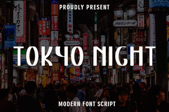 Exploring Tokyo Night: A Unique Display Font for Modern Design