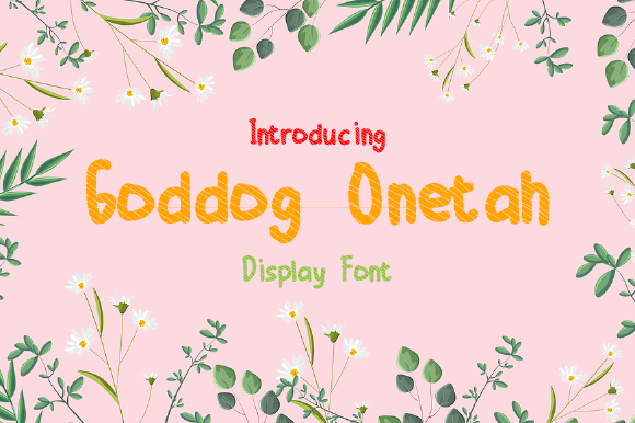 Goddog Onetah Font for Bold Creativity