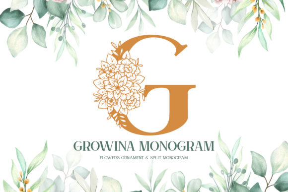 Growina Monogram: A Unique Display Font for Creative Expression