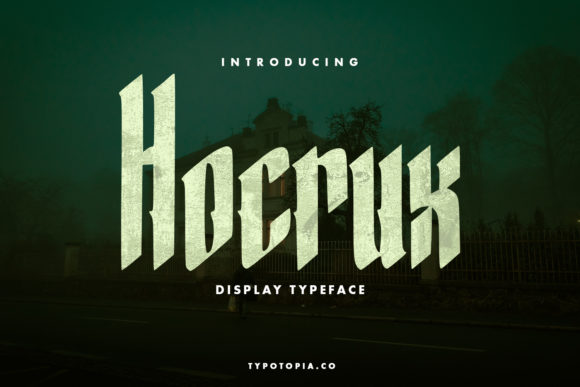 Hocrux: A Bold and Unique Display Font for Creative Projects