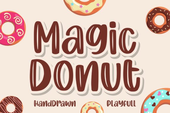 Magic Donut Font Adds Joy to Design Projects