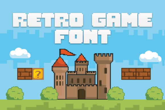 Retro Game: A Bold and Chunky Lettered Display Font for Creative Projects