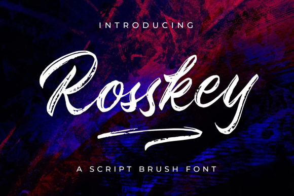 Rosskey Font: A Bold and Flowing Display Font for Creative Projects