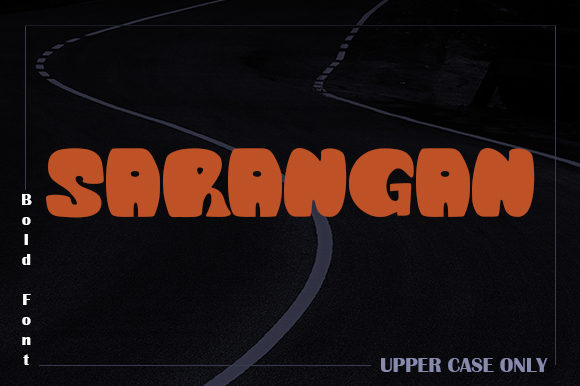 Sarangan: A Bold and Thick Lettered Display Font That Stands Out