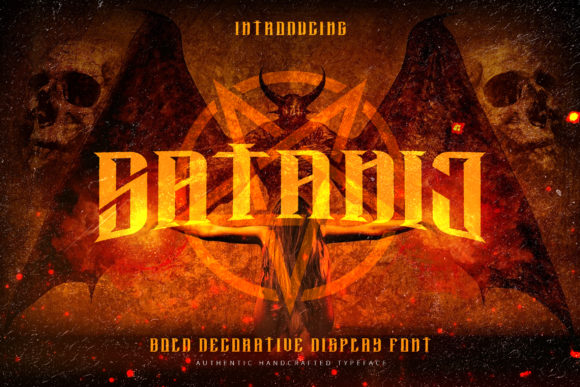 Satanic: A Bold Display Font for Halloween Designs