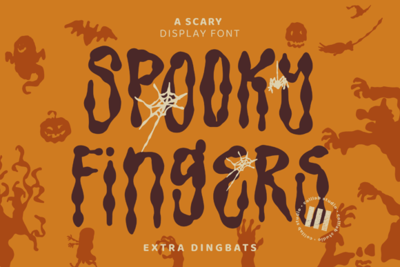 Spooky Fingers: A Quirky Display Font That Adds Halloween Flair