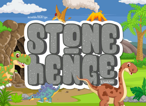 Stone Henge Font: Bold, Chunky, and Eye-Catching