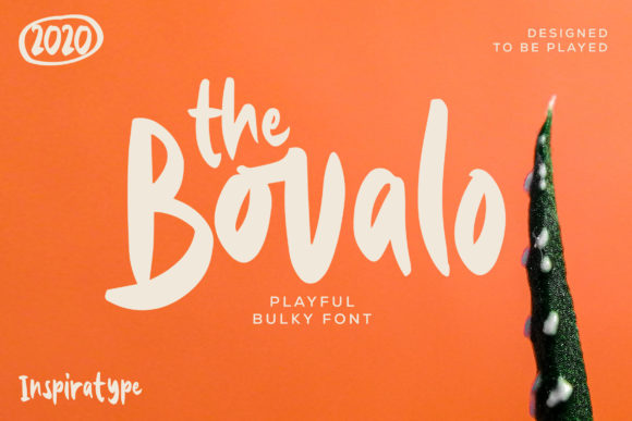 The Bovalo: A Joyful Display Font for Creative Expression