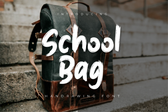 The School Bag Font: A Simple and Chunky Display Font for Creative Expression