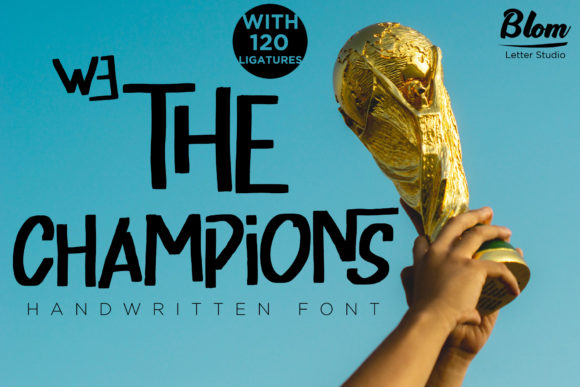 We the Champions: A Bold Display Font for Strategic Communication and Branding